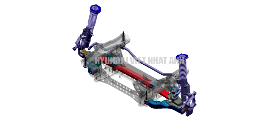 Hệ thống treo trước Xe khách 16 chổ Hyundai Solati