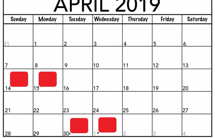April-2019-Calendar-Printable
