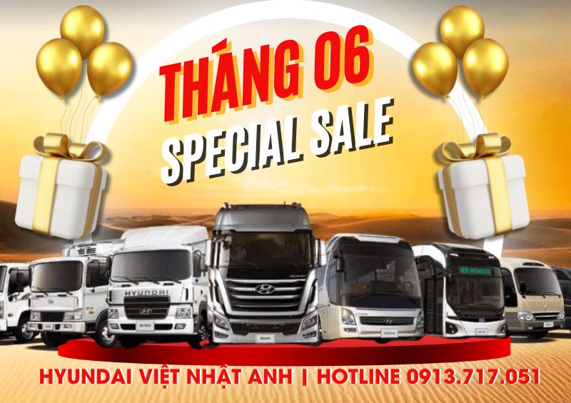 Ưu đãi xe Hyundai tháng 06.2024 tại Hyundai Việt Nhật Anh
