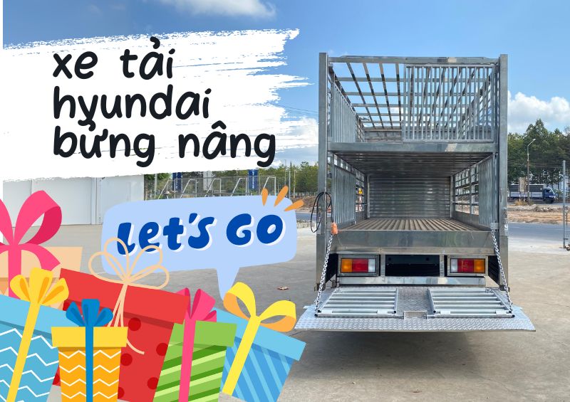 Xe tải hyundai bửng nâng