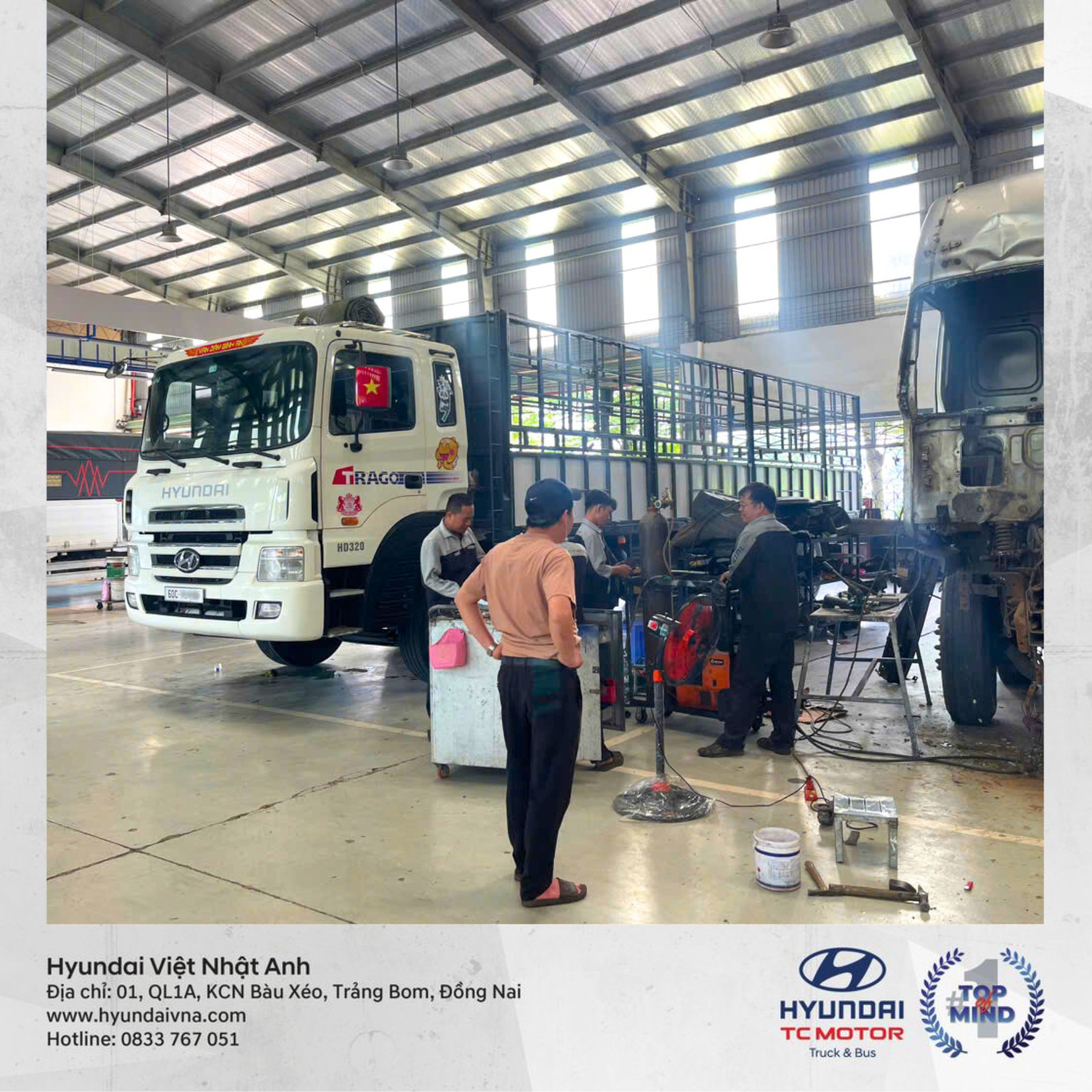 Bảo dưỡng tại trung tâm dịch vụ uy tín Hyundai Việt Nhật Anh