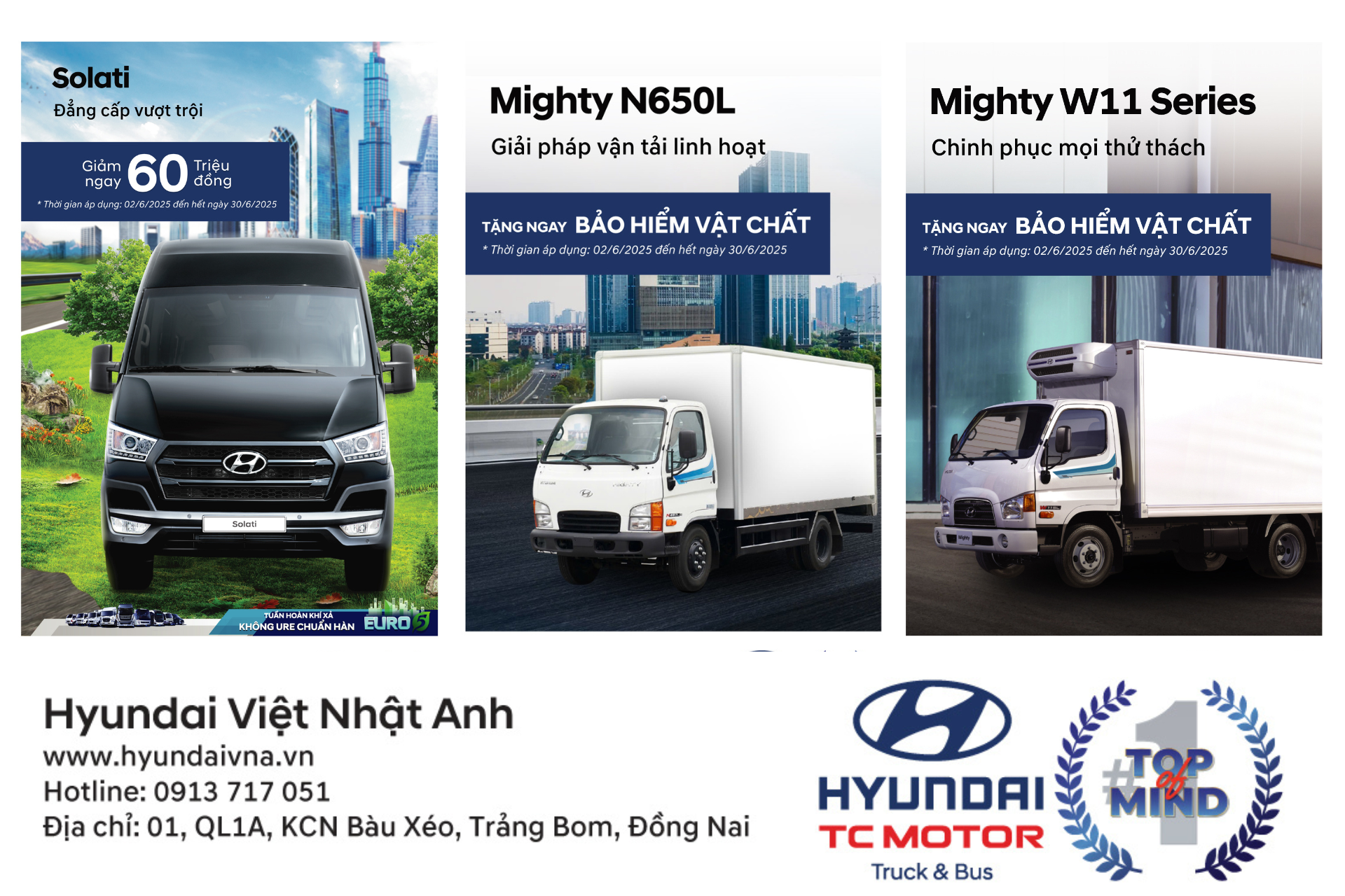 Chương trình khuyến mãi tháng 6 Hyundai Việt Nhật Anh