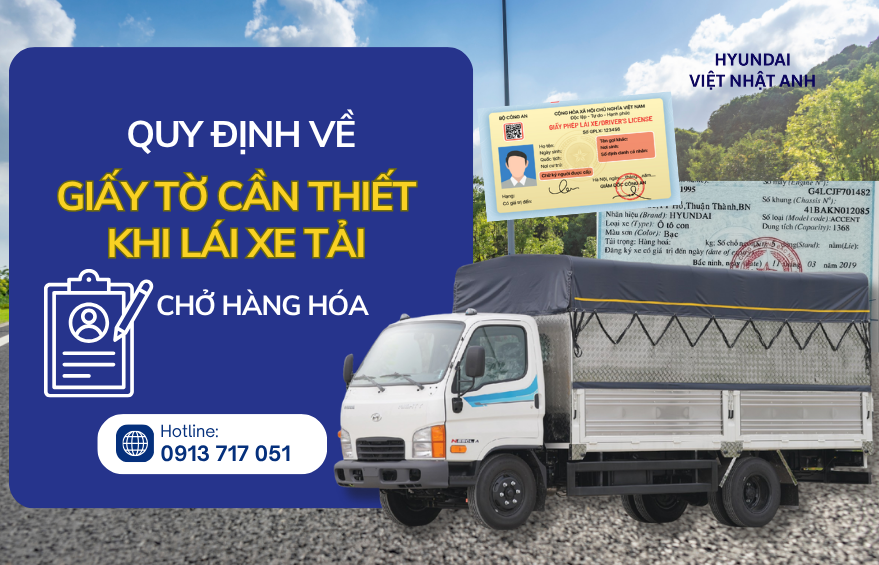 giấy tờ cần thiết khi lái xe tải 1